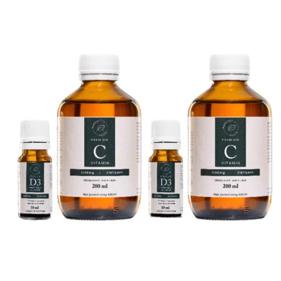 Baráthegyi Családi Csomag: Dupla Adag C-vitamin és Dupla Adag D3 Vitamin Baráthegyi Családi Csomag: Dupla Adag C-vitamin és Dupla Adag D3 Vitamin